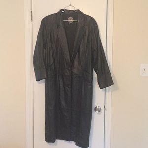 Black Leather Coat